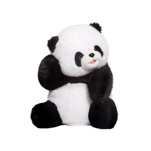 Generisch Kuscheliges Panda Plüschtier,Ultra Weiches Plüschtier mit Umarmungs-Design,Realistisches Kuscheltier Geschenk,Naturli Umweltfreundlich für Kinder & Erwachsene (C-40cm) von Generisch