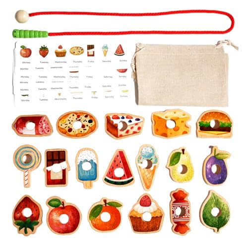 Generisch Lacing Beads Activity Set, Food-Themed Fruit Beads for Threading, Developmental Fine Motor Skill Toy, Inspired Educational Stringing Kit for Preschool Generisch Lacing Beads Activity Set, Food-Themed Fruit Beads for Threading, Developmental Fine Motor Skill Toy, Inspired Educational Stringing Kit for Preschool von Generisch