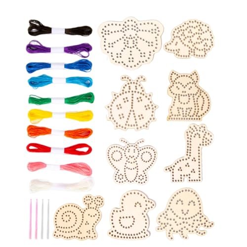 Generisch Lacing Cards, Learn to Sew Wooden Lacing Animals, Toddler Preschool Learning Toy, Color Recognition Activity, Fine Motor Skills Development, Quiet Time Educational Game for Kids Generisch Lacing Cards, Learn to Sew Wooden Lacing Animals, Toddler Preschool Learning Toy, Color Recognition Activity, Fine Motor Skills Development, Quiet Time Educational Game for Kids von Generisch