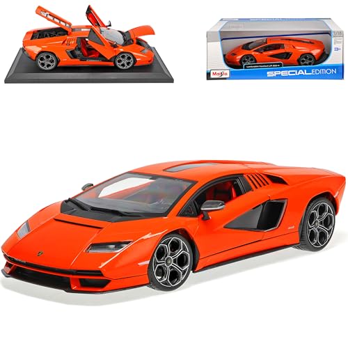 Generisch Lamborgihini Countach LPI 800-4 Coupe Orange Ab 2022 1/18 Modell Auto Generisch Lamborgihini Countach LPI 800-4 Coupe Orange Ab 2022 1/18 Modell Auto von Generisch