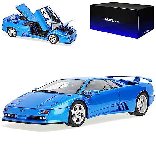 Generisch Lamborgihini Diablo SE30 Sirena Blau Metallic 1990-2001 79156 1/18 Auto*Art Modell Auto von Generisch