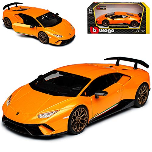 Generisch Lamborgihini Huracan Performante Coupe Orange Modell Ab 2014 Version Ab 2017 1/24 Burago Modell Auto von Generisch