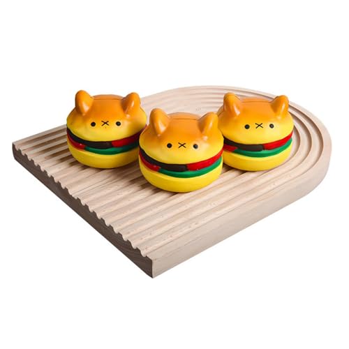 Generisch Langsames Spielzeug Puff Hund Simulation Brot Stress abbauen Essen und Spielen (Yellow, 8x8x6.5cm) von Generisch