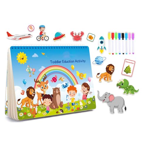Generisch Learning Busy Book,Preschool Learning Activities Book - Preschool Learning Activities Book, Interactive Kids Books, Interactive Learning Books for Girls, Boys Aged 3-7 Generisch Learning Busy Book,Preschool Learning Activities Book - Preschool Learning Activities Book, Interactive Kids Books, Interactive Learning Books for Girls, Boys Aged 3-7 von Generisch