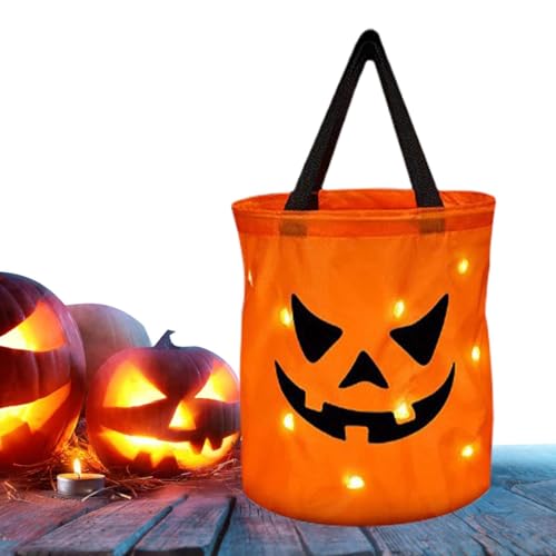 Generisch Led-leuchtende Kürbistüte,Led-leuchtende Halloween-Süßigkeitstüten,Partytüten Kürbis-Süßigkeitseimer - Kürbis-Eimer mit großem Fassungsvermögen, Mehrzweck-Eimer für Halloween-Partys Generisch Led-leuchtende Kürbistüte,Led-leuchtende Halloween-Süßigkeitstüten,Partytüten Kürbis-Süßigkeitseimer - Kürbis-Eimer mit großem Fassungsvermögen, Mehrzweck-Eimer für Halloween-Partys von Generisch