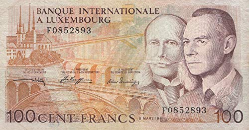 Luxemburg Pick-Nr: 14A gebraucht (III) 1981 100 Francs Großherzog Jean (Banknoten für Sammler) von Generisch