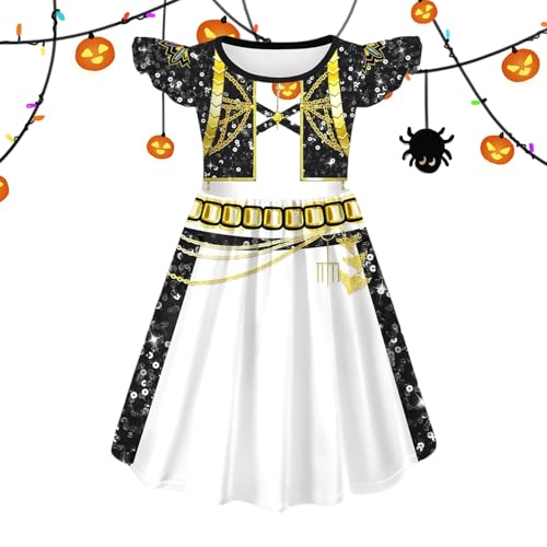 Generisch Mädchen Cosplay Kostüme | Halloween Party Rollenspiel - Animationsfilm Cosplay Kostüme Für 3-12 Jahre Mädchen Bühnenaufführung Party Festliche Feier Karneval Schulfest von Generisch