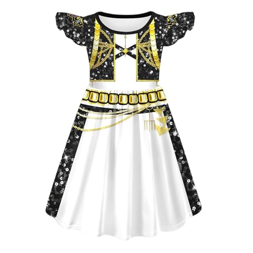 Generisch Mädchen Jäger Kostümkleid Halloween Kostüm Cosplay Party Carnival Outfit Party Dress Up Pop -Sänger Kleidung für Mädchen von Generisch