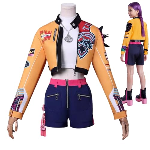 Generisch Mädchen Kostüm Cosplay, Kostüm-Coat-Hemdhose, Kostüme Charakter Zettel Für Erwachsene Uniform Outfits Volles Set Halloween Carnival Party Für 3-12 Jahre von Generisch