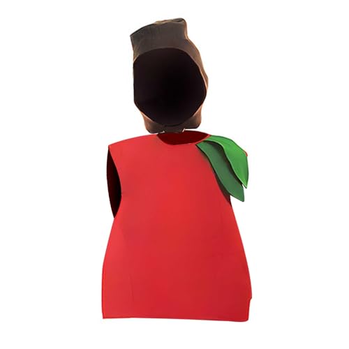 Generisch Mädchen Pulli Kinder Mädchen Junge Obst Dress Up Kostüme Kostüme Show Kleidung Show Kleidung Baby Strampler Neugeborene (Red, 3-4 Years) von Generisch