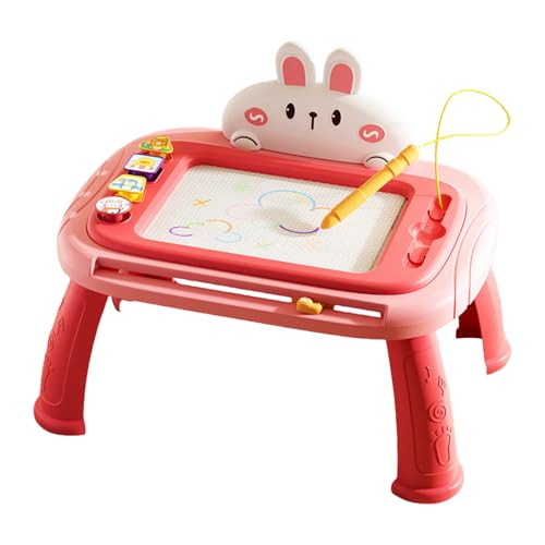 Generisch Magnetic Drawing Board for Kids, Cartoon Rabbit Art Toy with Detachable Table Legs, Fine Motor Skill Development Writing Pad for Travel, Home, School, and Outdoor Creative Play von Generisch