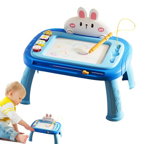 Generisch Magnetic Drawing Board for Kids, Cartoon Rabbit Art Toy with Detachable Table Legs, Fine Motor Skill Development Writing Pad for Travel, Home, School, and Outdoor Creative Play von Generisch