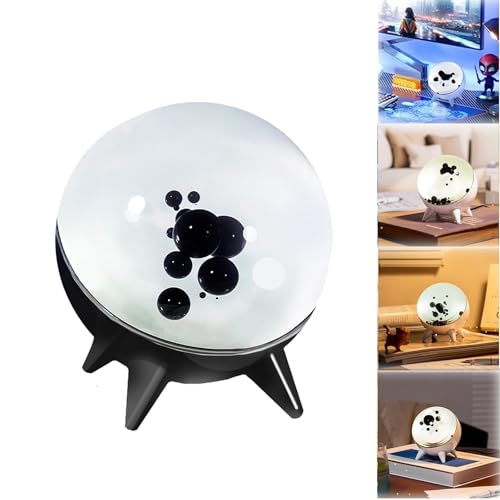 Generisch Magnetic Liquid Music Rhythm Light, Taysem Ferrofluid Speaker Music Mate, Ferrofluid Sound Visualizer Dancing Ferrofluid Display Ferro Fluid Desk Decor, Symbiote in One Bottle(Black,1pcs) von Generisch