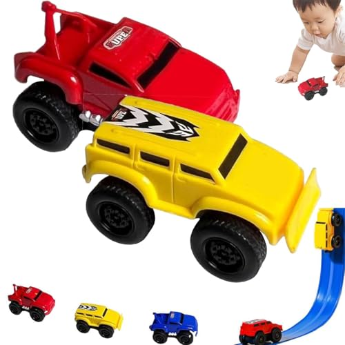 Generisch Magnetic Wall Climbing Toy Car, Anti-Gravity Climber Toy for Kids, Inertial Magnetic Levitation Wall Climbing Car, Travel on Vertical Surfaces Such as Walls Ceilings (Red+Yellow) von Generisch