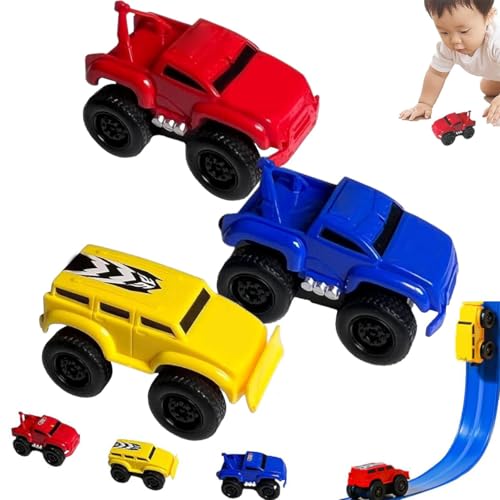 Generisch Magnetic Wall Climbing Toy Car, Anti-Gravity Climber Toy for Kids, Inertial Magnetic Levitation Wall Climbing Car, Travel on Vertical Surfaces Such as Walls Ceilings (Red+Yellow+Blue) von Generisch