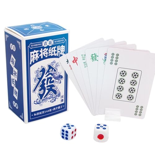 Generisch Mahjong-Poker | Wasserdichtes Mahjong-Brettspiel | Reisespiel Senioren, Freunde, Klassenkameraden Reiseerholung, Freizeit Freien Freundestreffen von Generisch