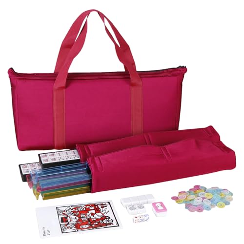 Generisch Mahjong Spielsteine Set | 166 Teile Kompaktes Reise Mah-Jongg Spiel mit Zubehör | Vollständiges Tragbares Mahjongspiel Mit Linealen Würfeln Für Zuhause Erwachsene Senioren Generisch Mahjong Spielsteine Set | 166 Teile Kompaktes Reise Mah-Jongg Spiel mit Zubehör | Vollständiges Tragbares Mahjongspiel Mit Linealen Würfeln Für Zuhause Erwachsene Senioren von Generisch