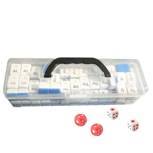 Generisch Mahjong-Steine-Set - Chemie-Mahjong-Steine | Strategie-Brettspiel Mit Periodensystem | Lernspielzeug Mit Chemie-Elementsymbolen Für Familien- Und Freundesgruppen, Schule Und Zu Hause Generisch Mahjong-Steine-Set - Chemie-Mahjong-Steine | Strategie-Brettspiel Mit Periodensystem | Lernspielzeug Mit Chemie-Elementsymbolen Für Familien- Und Freundesgruppen, Schule Und Zu Hause von Generisch