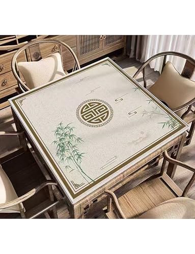 Generisch Mahjong Table Mat, Mahjong Mat for Table Non Slip, Thickened Mahjong Table Mat, for Living Room, Home Chess and Card Room(Milk 3,125cm/49.3") von Generisch
