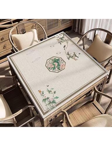Generisch Mahjong Table Mat, Mahjong Mat for Table Non Slip, Thickened Mahjong Table Mat, for Living Room, Home Chess and Card Room(Milk 4,110cm/43.3") von Generisch