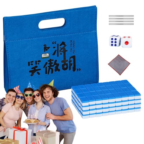 Generisch Mahjong Tile Set, Compact Table Mahjong Game for Family Fun, 0.94x0.67 inches Complete Board Game with Tablecloth, Carrying Bag, Dice, and Ruler for Leisure Time Activities Generisch Mahjong Tile Set, Compact Table Mahjong Game for Family Fun, 0.94x0.67 inches Complete Board Game with Tablecloth, Carrying Bag, Dice, and Ruler for Leisure Time Activities von Generisch