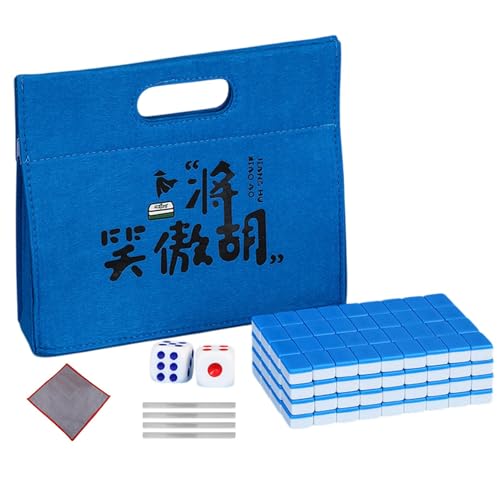 Generisch Mahjong Tile Set, Small Table Mahjong Game, Mahjong Board Game, Family Mahjong Game Includes Tablecloth, Carrying Bag, Dice, Tile Ruler for Family Leisure Time Generisch Mahjong Tile Set, Small Table Mahjong Game, Mahjong Board Game, Family Mahjong Game Includes Tablecloth, Carrying Bag, Dice, Tile Ruler for Family Leisure Time von Generisch