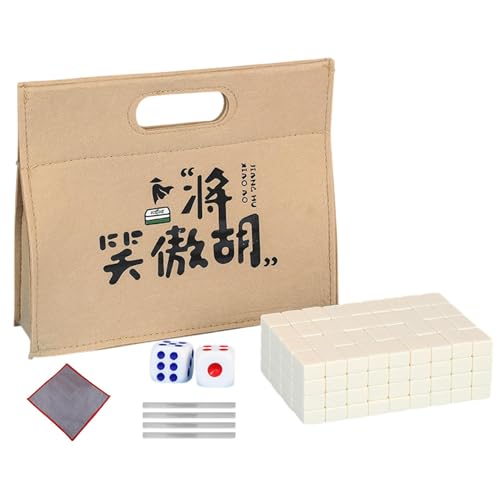 Generisch Mahjong Tile Set - Small Table Mahjong Game | Mahjong Board Game, Family Mahjong Game Includes Tablecloth, Carrying Bag, Dice, Tile Ruler for Family Leisure Time Generisch Mahjong Tile Set - Small Table Mahjong Game | Mahjong Board Game, Family Mahjong Game Includes Tablecloth, Carrying Bag, Dice, Tile Ruler for Family Leisure Time von Generisch