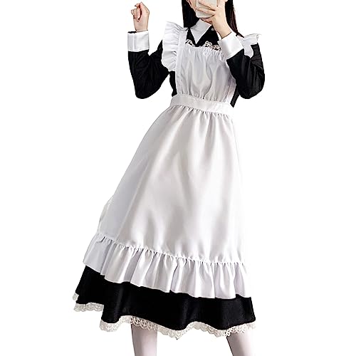 Generisch Maid Dress Pretty Maids Anime Cosplay Damen Costume Cute Clothes the French Nonnenkostüm Helloween Kleid Trauzeugin Kostüm Halloween Gothic Anhänger Generisch Maid Dress Pretty Maids Anime Cosplay Damen Costume Cute Clothes the French Nonnenkostüm Helloween Kleid Trauzeugin Kostüm Halloween Gothic Anhänger von Generisch