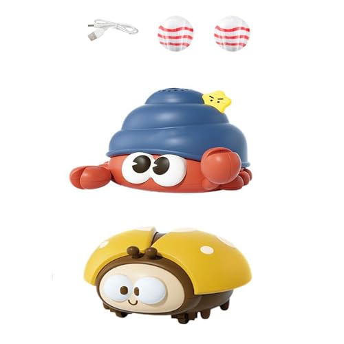 Generisch Marienkäfer-Ballgebläse, Marienkäfer-Ballspielzeug für Kinder,USB-aufladbare Einsiedlerkrebs-Ballmaschine für 3-, 4- und 5-jährige Jungen und Mädchen (B) von Generisch