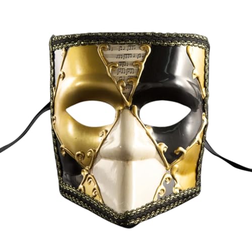 Generisch Maskerade Maske Schwarz Vintage Karneval Mottoparty Masquerade Maske Maskenball Maske Elegant Ball Prom Zubehör für Damendevil von Generisch