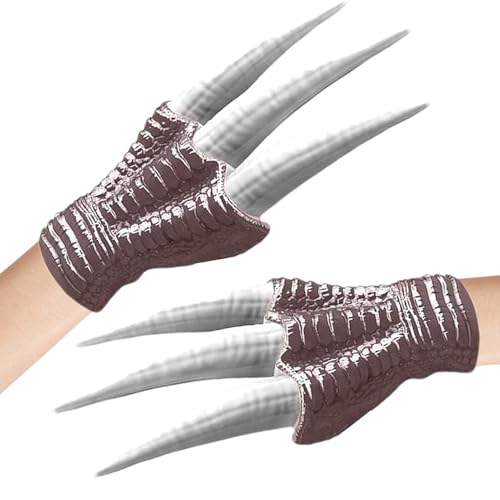 Generisch Masque Moving Jaw - Roar Sound Toy, Dinosaurierkrallen | Filminspirierte Rollenspiel-Maske, Halloween-Kostüm-Requisite Für Cosplay, Kinderparty, Dress-up, Scary Dinosaure Playtime von Generisch