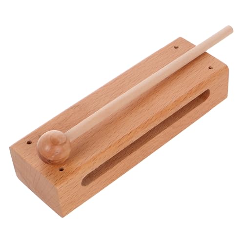 Generisch Massivholz-rhythmusblock, Holzblock Mit Schlägel, Musik-schlaginstrument Für Rhythmusklassen, Lauter, Resonanter Ton von Generisch