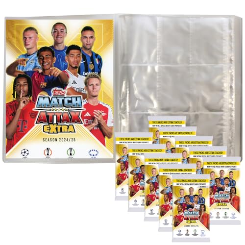Match Attax Champions League 2024/25 EXTRA - Trading Cards - 1 Leere Sammelmappe + 10 Booster Match Attax Champions League 2024/25 EXTRA - Trading Cards - 1 Leere Sammelmappe + 10 Booster von Generisch