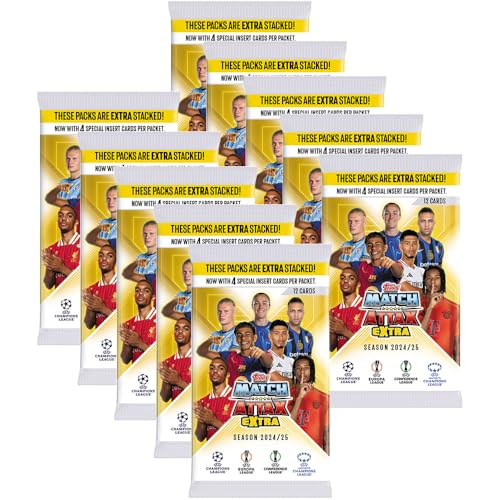 Generisch Match Attax Champions League 2024/25 EXTRA - Trading Cards - 10 Booster von Generisch