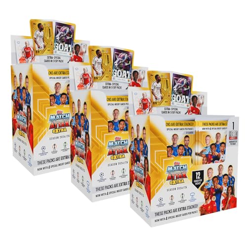 Match Attax Champions League 2024/25 EXTRA - Trading Cards - 3 Display (72 Booster) von Generisch