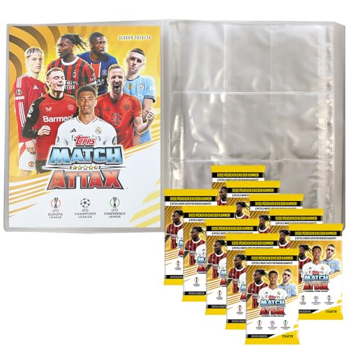 Generisch Match Attax Champions League 2024/25 - Trading Cards - 1 Leere Sammelmappe + 10 Booster Generisch Match Attax Champions League 2024/25 - Trading Cards - 1 Leere Sammelmappe + 10 Booster von Generisch
