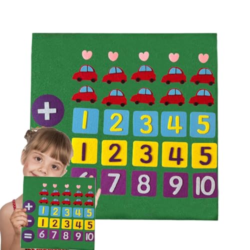 Generisch Math Felt Board - Bildungsnummer Spielzeug | Filzbrettfinger Zahlen zählen Spielzeug | Additions -Subtraktionszählspiel | Zahlen-Lernzählspielzeug für Kinder im Alter von 3 bis 6 Jahren Generisch Math Felt Board - Bildungsnummer Spielzeug | Filzbrettfinger Zahlen zählen Spielzeug | Additions -Subtraktionszählspiel | Zahlen-Lernzählspielzeug für Kinder im Alter von 3 bis 6 Jahren von Generisch