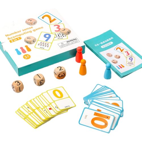 Generisch Mathematikmanipulative, Zusatz- und Subtraktionsspiele,Math Cubes Multifunktionale Additions -Flash -Karten - Mathematikunterrichtsmaterialien für Homeschool, Vorschulkinder von Generisch
