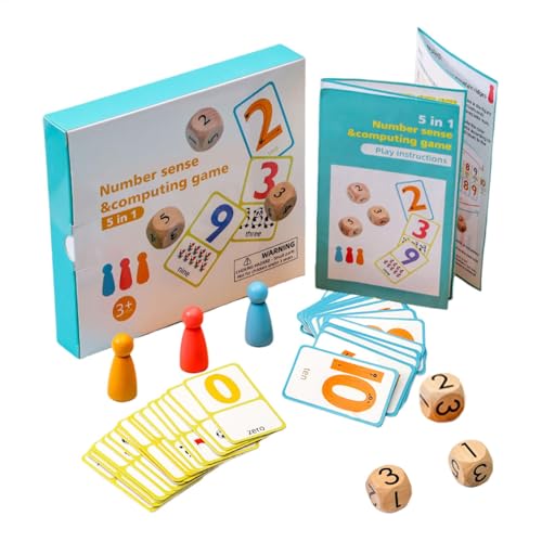 Generisch Mathespiele für Kinder 8-12, Mathe Games für Kinder 5-7 - Multifunktionale Mathematik -Flash -Karten - Zählen Sie Spielzeug, Homeschool -Vorräte für und Mädchen von Generisch
