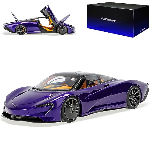Generisch McLaren Speedtail Coupe Lantana Lila 2019-2020 76089 1/18 AutoArt Modell Auto von Generisch