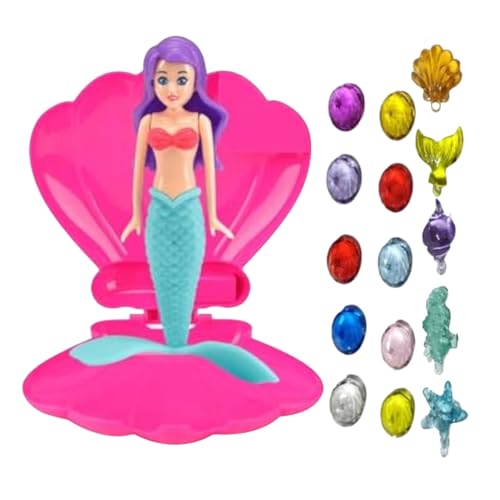 Generisch Mermaid Pool Toys, Mermaid Shell Treasure Toys 5.91x1.77x11.22 inches, Rotating Rising Design, Educational Preschool Learning Activity, Bath Time Summer Party Fun, 1-Set von Generisch