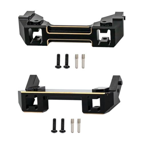 Generisch Messing Counterweight Stoßfängerhalterung vorne und hinten für EX86190 EX 86190 LC76 1 10 Sale RC Crawler -Auto -Upgrade -Teile mit rund 1 10 Crawler -Modellen kompatibel(Front and Rear) von Generisch