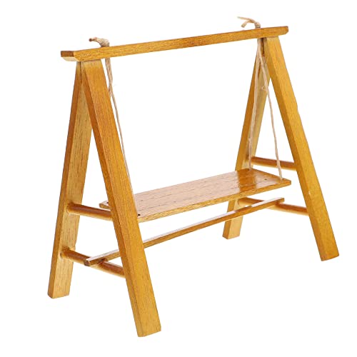 Mini-gartenschaukel Dekoration Holzschaukel Für Puppenhaus Babypuppenschaukel Modell Spielzeughaus Schaukel Mini-hauszubehör Mini-gartenschaukel Dekoration Holzschaukel Für Puppenhaus Babypuppenschaukel Modell Spielzeughaus Schaukel Mini-hauszubehör von Generisch
