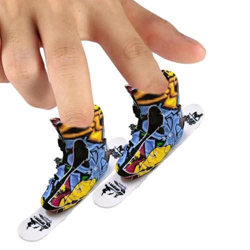 Generisch Mini-Skateboards |Fingerboard Mini-Skateboardschuhe,Fingerboard Toy Party Favors für Kinder-Finger-Skateboard-Training, pädagogisch und unterhaltsam Generisch Mini-Skateboards |Fingerboard Mini-Skateboardschuhe,Fingerboard Toy Party Favors für Kinder-Finger-Skateboard-Training, pädagogisch und unterhaltsam von Generisch