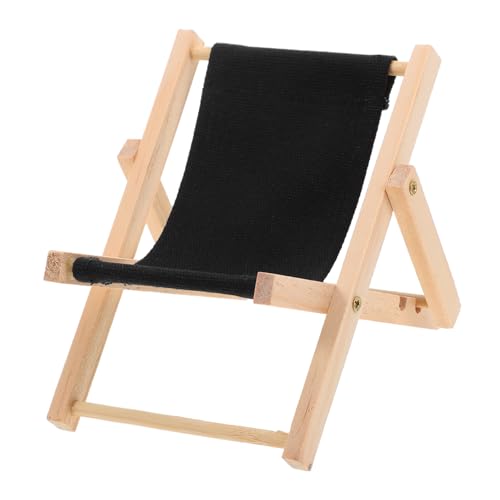 Generisch Mini Strandstuhl Sonnenliege Beige Miniatur Puppenhaus Möbel Sand Puppen Stadionstuhl Figuren Spielzeugstühle Wohnaccessoires Mini Faltbarer Strandstuhl von Generisch