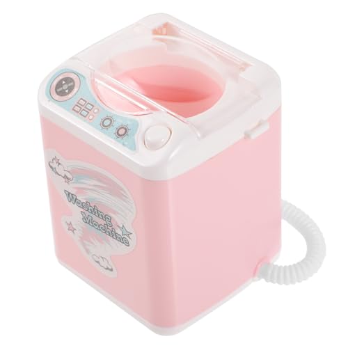 Generisch Mini Waschmaschine für Kreative Rollenspiele Pädagogisches Puppenhausspielzeug Make Up Pinsel und Schwämmchen ohne Batterie von Generisch