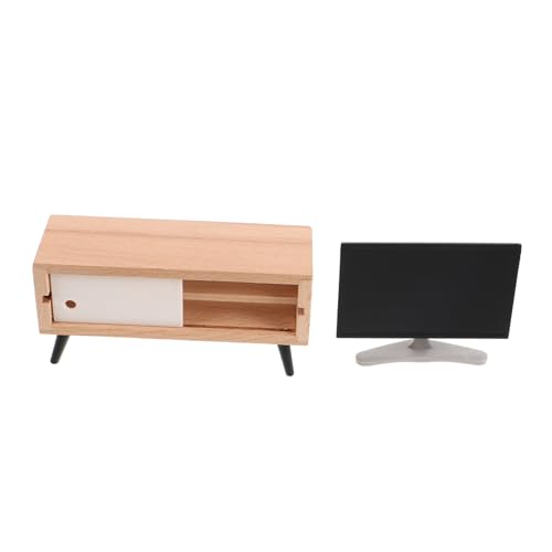 Generisch Miniatur-Fernseher Und Tv-Schrank Im Maßstab 1:12, Puppenhaus-wohnzimmermöbel, Mini-tv-ständer Für Puppenhaus-Dekoration, Kleines Tv-Set Für Kinder, Spielspielzeug, Generisch Miniatur-Fernseher Und Tv-Schrank Im Maßstab 1:12, Puppenhaus-wohnzimmermöbel, Mini-tv-ständer Für Puppenhaus-Dekoration, Kleines Tv-Set Für Kinder, Spielspielzeug, von Generisch