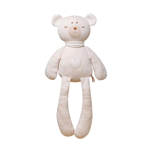 Generisch Miniatur Puppenhaus Zubehör Bio-Baby-Schlafpuppe, Baby-Schlaf-Beruhigungspuppe, süßes langbeiniges Tierspielzeug Kinderwagen Puppenwagen (B, A) von Generisch