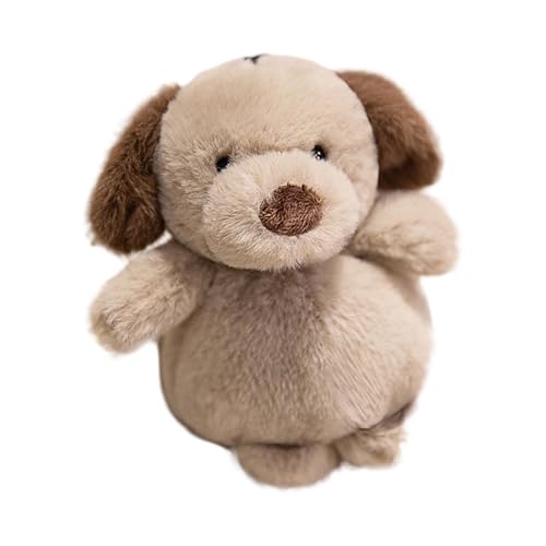 Generisch Miniatur Puppenhaus Zubehör Hundepuppen-Anhänger für Kinder, perfektes Accessoire für drinnen draußen, ideal für Kinder ab 3 Jahren Puppenzubehör Holz (Brown, 13cm) von Generisch