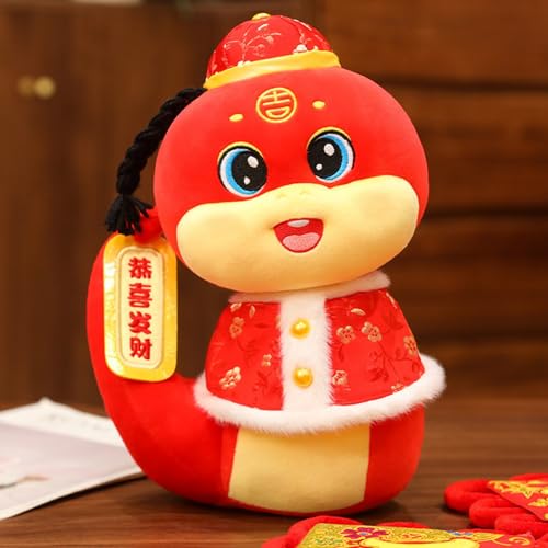 Generisch Miniatur Puppenhaus Zubehör Kleine Jahr der Maskottchen Puppe Jahrestagung Dekoration Tier Tier Jahr der Puppe Nette Puppenzubehör Junge (A, 23cm) von Generisch